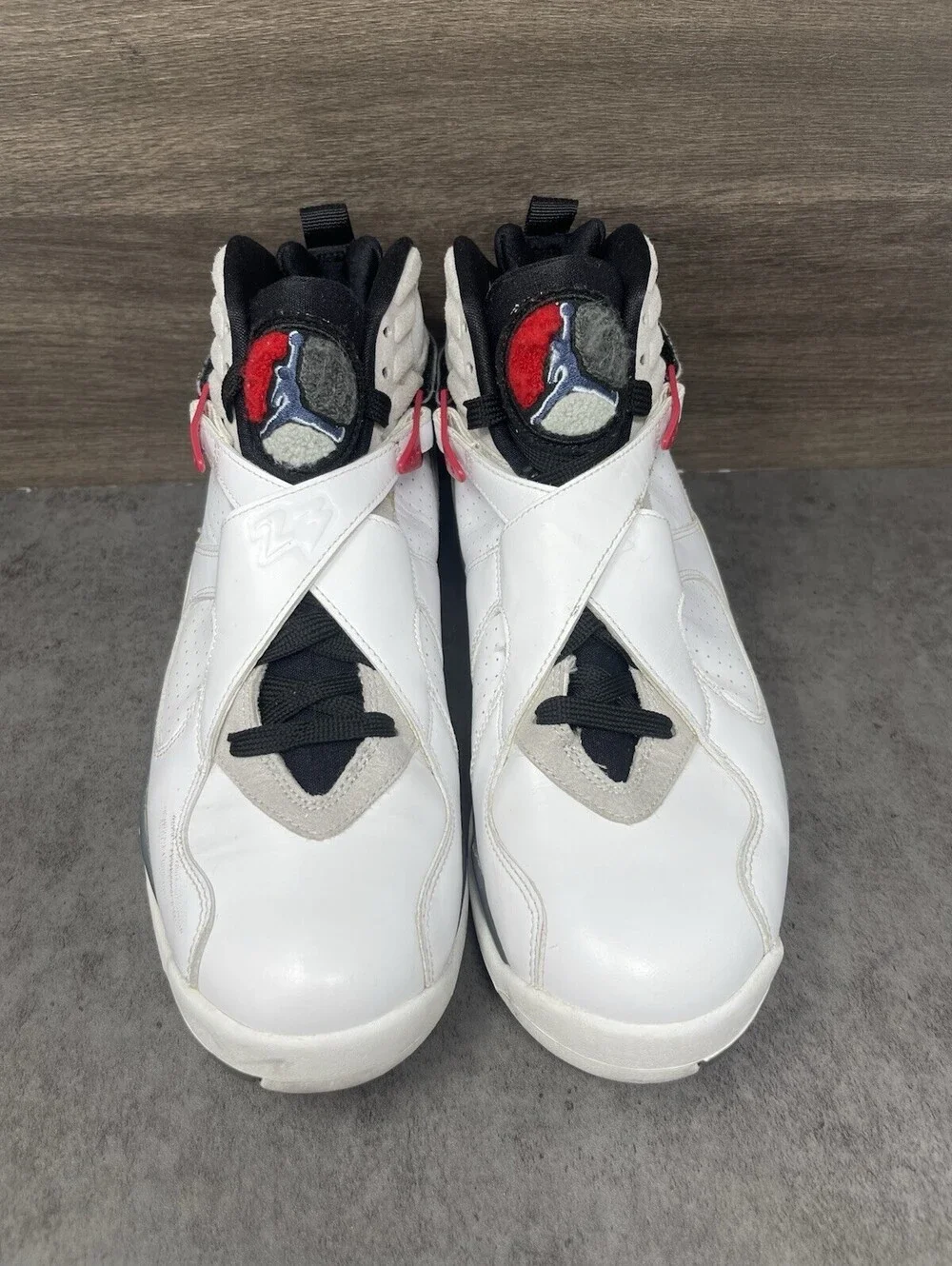Air Jordan 8 Bugs Bunny Sneakers Mens Size 10.5 White Red Black Lot 305381-103